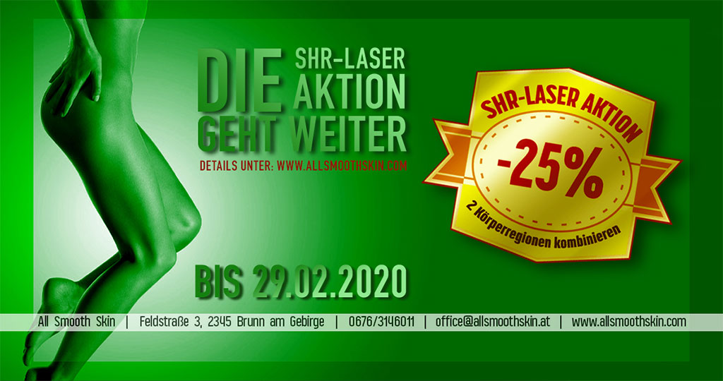 All Smooth Skin SHR-Laser Aktion 2019-2020 Winter