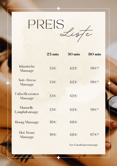 Massage Price